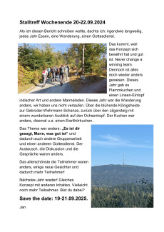 Bericht Stalltreff Wochenende 2024